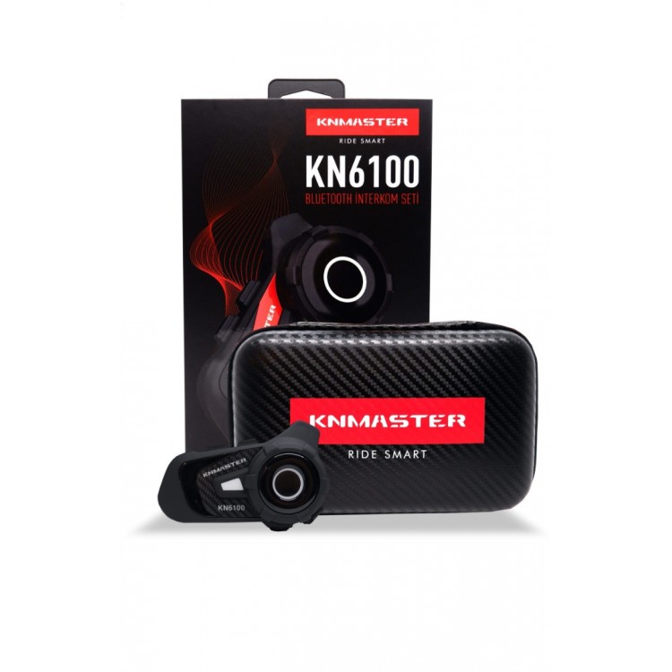 Knmaster KN6100 Motosiklet Kask İnterkom Bluetooth Intercom Kulaklık Seti